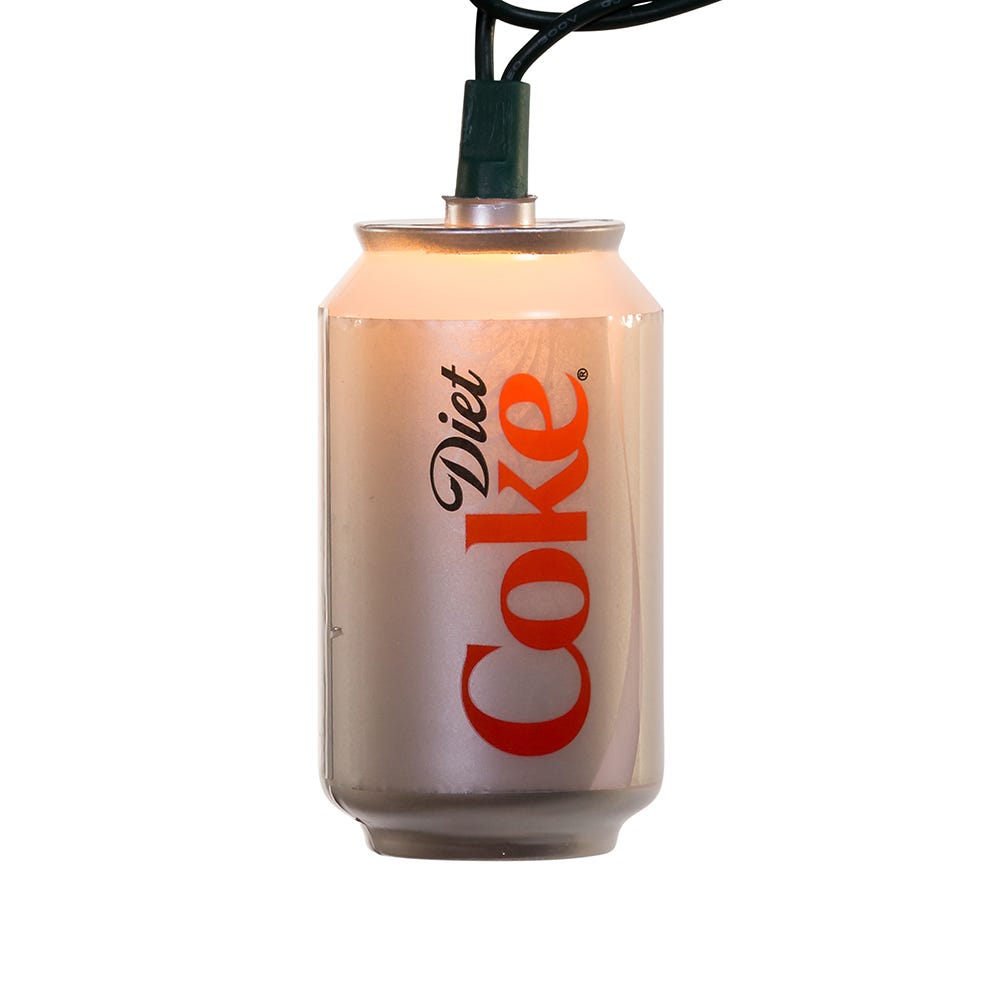 Kurt Adler 10-Light Diet Coke Can Light Set